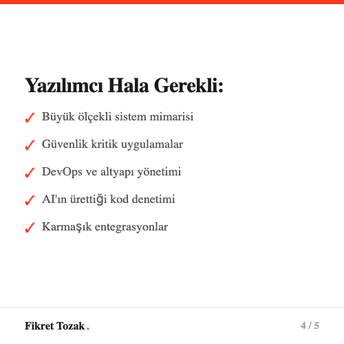 Yazılımcının yeni rolü - Karmaşık sistemler, mimari, danışmanlık