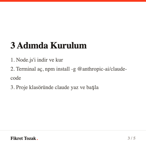 Terminal kullanımı - Komut satırına giriş