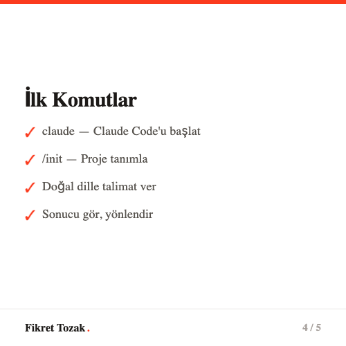 Claude Code yükleme - npm install komutu ile kurulum