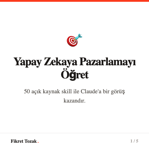 Claude Code Pazarlama Skilleri — Yapay zekaya pazarlamayı öğret