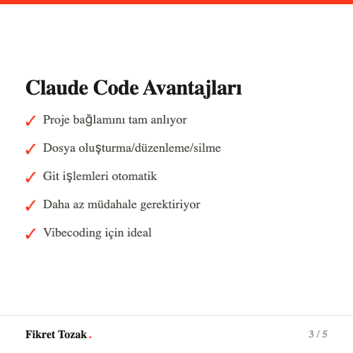 Claude Code terminali - Otonom AI agent calisma sekli