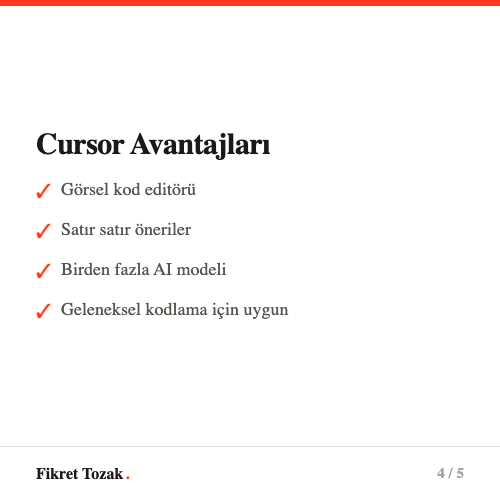 Ozellik karsilastirma tablosu - Cursor vs Claude Code