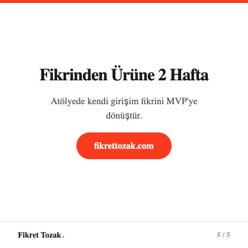 Fikrinden ürüne 2 hafta - Vibecoding atölyesiyle kendi startup'ını kur