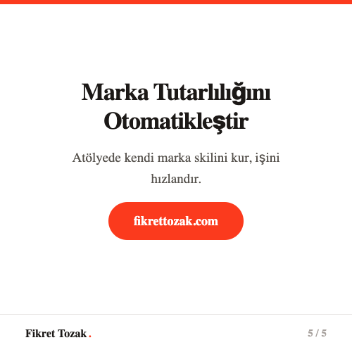 Marka tutarlılığını otomatikleştir - Vibecoding atölyesi