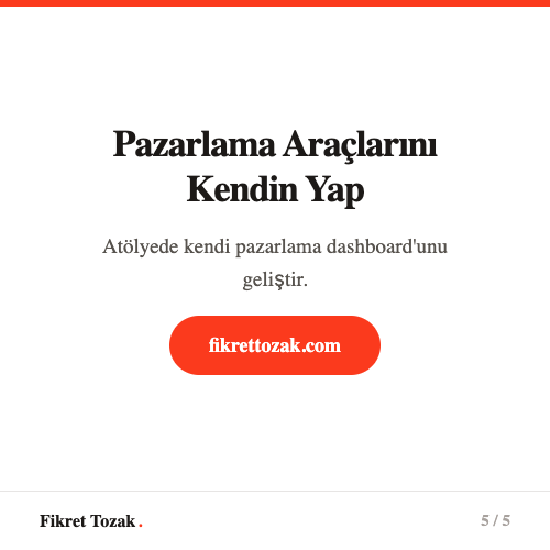 Pazarlama araçlarını kendin yap - Vibecoding ile kendi dijital araçlarını geliştir
