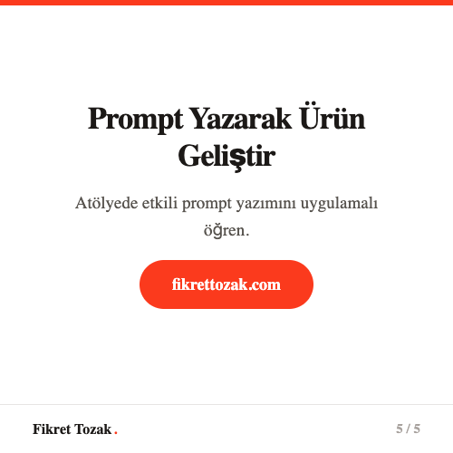 Prompt engineering becerini geliştir - Pratik alıştırmalar ve kaynaklar