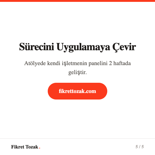 Kendi süreç takip uygulamanı vibecoding ile yap