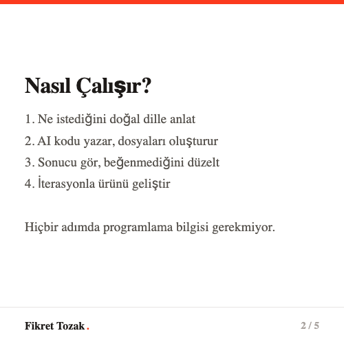 Vibecoding nasıl çalışır? - Doğal dille uygulama geliştirme süreci