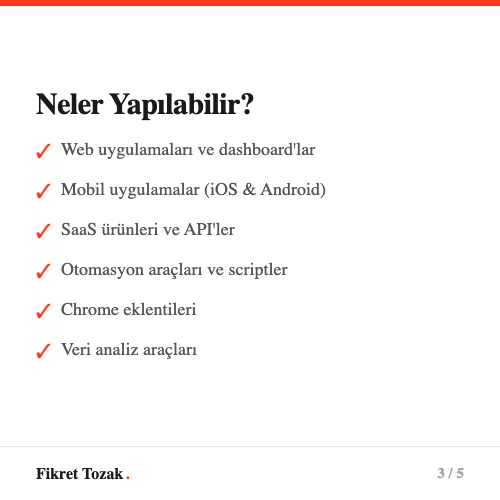 Vibecoding ile neler yapılabilir? - Web uygulaması, mobil uygulama, otomasyon