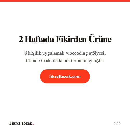 Vibecoding ile başla - 2 haftada fikirden ürüne