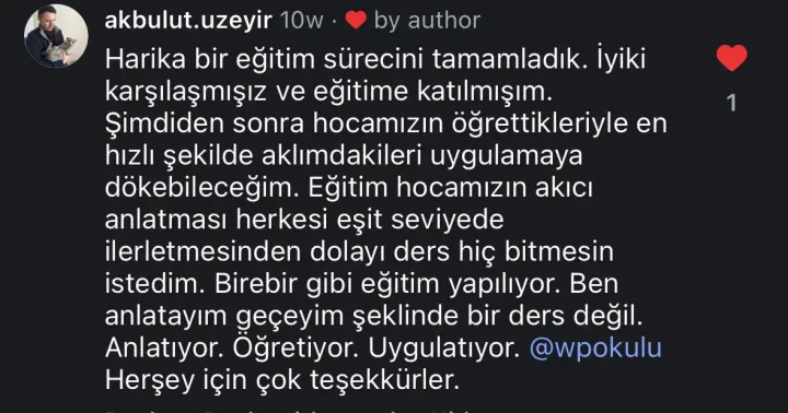 @akbulut.uzeyir Instagram yorumu